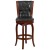 Flash Furniture TA-240130-CHY-GG 30"H Cherry Wood Black LeatherSoft Swivel Tufted Barstool addl-5