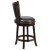 Flash Furniture TA-61024-CA-CTR-GG 24"H Cappuccino Wood Black LeatherSoft Swivel Counter Height Stool addl-3