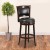 Flash Furniture TA-61029-CA-GG 29"H Cappuccino Wood Black LeatherSoft Swivel Barstool addl-1