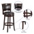 Flash Furniture TA-61029-CA-GG 29"H Cappuccino Wood Black LeatherSoft Swivel Barstool addl-3