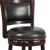 Flash Furniture TA-61029-CA-GG 29"H Cappuccino Wood Black LeatherSoft Swivel Barstool addl-6