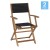 Flash Furniture THB-AC4854-NAT-GG Folding Acacia Wood Patio Bistro Chair with Arms, Black Textilene Back and Seat, Set of 2 addl-2