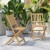 Flash Furniture THB-C1244-NAT-GG Folding Acacia Wood Patio Bistro Chair with Slatted Back and Seat, Natural Finish, Set of 2 addl-6