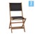 Flash Furniture THB-C4854-NAT-GG Folding Acacia Wood Patio Bistro Chair with Black Textilene Back and Seat, Set of 2 addl-2