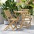 Flash Furniture THB-S4460-NAT-GG 3 Piece Folding Patio Bistro Set, Acacia Round Wood Table and 2 Chairs, Natural Finish addl-5
