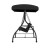 Flash Furniture TLH-007-BK-GG Black 3-Seat Outdoor Steel Convertible Canopy Patio Swing Bed addl-9