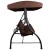 Flash Furniture TLH-007-BN-GG Brown 3-Seat Outdoor Steel Convertible Canopy Patio Swing Bed addl-9
