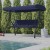 Flash Furniture TLH-007-NV-GG Navy 3-Seat Outdoor Steel Convertible Canopy Patio Swing Bed addl-6