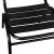 Flash Furniture TLH-015C-BK-GG Black Metal Indoor/Outdoor Restaurant Stack Chair with Metal Triple Slat Back addl-8
