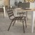 Flash Furniture TLH-015C-BZ-GG Bronze Metal Indoor/Outdoor Restaurant Stack Chair with Metal Triple Slat Back addl-5