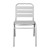 Flash Furniture TLH-015C-GG Silver Metal Indoor/Outdoor Restaurant Stack Chair with Metal Triple Slat Back addl-10