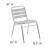 Flash Furniture TLH-015-GG Aluminum Indoor/Outdoor Restaurant Stack Chair with Triple Slat Back addl-4
