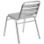 Flash Furniture TLH-015-GG Aluminum Indoor/Outdoor Restaurant Stack Chair with Triple Slat Back addl-5