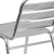 Flash Furniture TLH-015-GG Aluminum Indoor/Outdoor Restaurant Stack Chair with Triple Slat Back addl-6