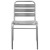 Flash Furniture TLH-015-GG Aluminum Indoor/Outdoor Restaurant Stack Chair with Triple Slat Back addl-8