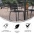 Flash Furniture TLH-015H-BK-GG Black Metal Indoor/Outdoor Restaurant Bar Height Stool with Metal Triple Slat Back addl-3