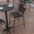 Flash Furniture TLH-015H-BK-GG Black Metal Indoor/Outdoor Restaurant Bar Height Stool with Metal Triple Slat Back addl-5