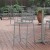 Flash Furniture TLH-015H-GG Silver Metal Indoor/Outdoor Restaurant Bar Height Stool with Metal Triple Slat Back addl-1
