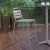 Flash Furniture TLH-015H-GG Silver Metal Indoor/Outdoor Restaurant Bar Height Stool with Metal Triple Slat Back addl-6