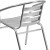 Flash Furniture TLH-017B-GG Aluminum Indoor/Outdoor Restaurant Stack Chair with Triple Slat Back and Arms addl-7