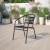 Flash Furniture TLH-017C-BK-GG Black Metal Restaurant Stack Chair with Aluminum Slats addl-1