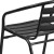 Flash Furniture TLH-017C-BK-GG Black Metal Restaurant Stack Chair with Aluminum Slats addl-7