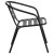 Flash Furniture TLH-017C-BK-GG Black Metal Restaurant Stack Chair with Aluminum Slats addl-8