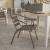 Flash Furniture TLH-017C-BZ-GG Bronze Metal Restaurant Stack Chair with Metal Slats addl-5