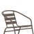 Flash Furniture TLH-017C-BZ-GG Bronze Metal Restaurant Stack Chair with Metal Slats addl-8