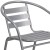 Flash Furniture TLH-017C-GG Silver Metal Restaurant Stack Chair with Aluminum Slats addl-10