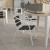 Flash Furniture TLH-017W-BK-GG Metal Indoor/Outdoor Restaurant Stack Chair with Triple Slat Black Faux Teak Back addl-5