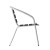 Flash Furniture TLH-017W-BK-GG Metal Indoor/Outdoor Restaurant Stack Chair with Triple Slat Black Faux Teak Back addl-8