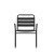 Flash Furniture TLH-018C-BK-GG Black Metal Indoor/Outdoor Restaurant Stack Chair with Metal Triple Slat Back and Arms addl-10