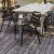 Flash Furniture TLH-018C-BK-GG Black Metal Indoor/Outdoor Restaurant Stack Chair with Metal Triple Slat Back and Arms addl-6
