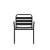 Flash Furniture TLH-018C-BK-GG Black Metal Indoor/Outdoor Restaurant Stack Chair with Metal Triple Slat Back and Arms addl-7