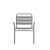 Flash Furniture TLH-018C-GG Silver Metal Indoor/Outdoor Restaurant Stack Chair with Metal Triple Slat Back and Arms addl-10