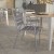 Flash Furniture TLH-018C-GG Silver Metal Indoor/Outdoor Restaurant Stack Chair with Metal Triple Slat Back and Arms addl-5