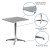 Flash Furniture TLH-053-1-GG Indoor/Outdoor 23.5