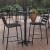 Flash Furniture TLH-059A-BK-GG 23.25" Black Round Metal Indoor/Outdoor Bar Height Table with Flip-Up Table addl-1