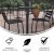 Flash Furniture TLH-059A-BK-GG 23.25" Black Round Metal Indoor/Outdoor Bar Height Table with Flip-Up Table addl-3