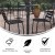 Flash Furniture TLH-059B-BK-GG 23.5" Black Round Metal Indoor/Outdoor Bar Height Table addl-3