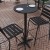 Flash Furniture TLH-059B-BK-GG 23.5" Black Round Metal Indoor/Outdoor Bar Height Table addl-5