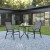 Flash Furniture TLH-0701303C-GY-GG 3.75" Round Tempered Glass Patio Table, 2 Gray Flex Comfort Stack Chairs, 3 Piece Set addl-1