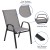 Flash Furniture TLH-0701303C-GY-GG 3.75" Round Tempered Glass Patio Table, 2 Gray Flex Comfort Stack Chairs, 3 Piece Set addl-4