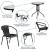 Flash Furniture TLH-071RD-037BK2-GG 23.75