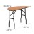 Flash Furniture YT-WHRFT48-HF-GG 48" Half-Round Wood Folding Banquet Table addl-1