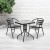 Flash Furniture TLH-0731SQ-017CBK2-GG 23.5