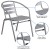Flash Furniture TLH-0732SQ-017CSV4-GG 31.5