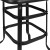 Flash Furniture TLH-073H-B-GG 27.5" Square Black Tempered Glass Bar Height Metal Patio Bar Table addl-5