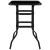 Flash Furniture TLH-073H-B-GG 27.5" Square Black Tempered Glass Bar Height Metal Patio Bar Table addl-6